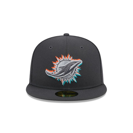 Miami Dolphins 2024 Draft Gray 59FIFTY Fitted