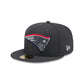 New England Patriots 2024 Draft Gray 59FIFTY Fitted Hat