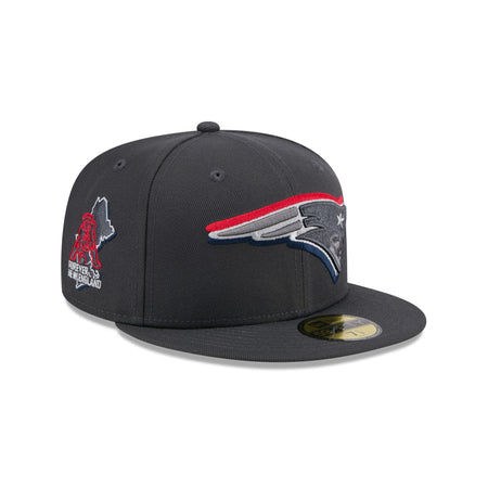 New England Patriots 2024 Draft Gray 59FIFTY Fitted