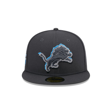 Detroit Lions 2024 Draft Gray 59FIFTY Fitted Hat