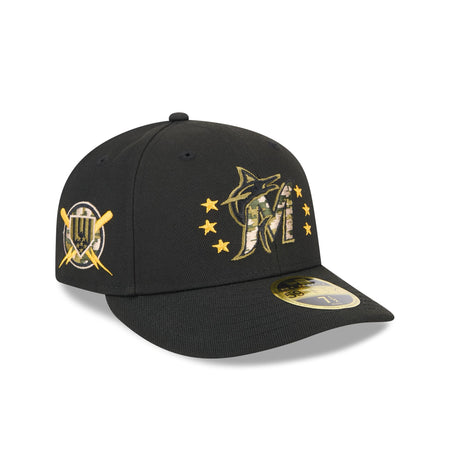 Miami Marlins Armed Forces Day 2024 Low Profile 59FIFTY Fitted