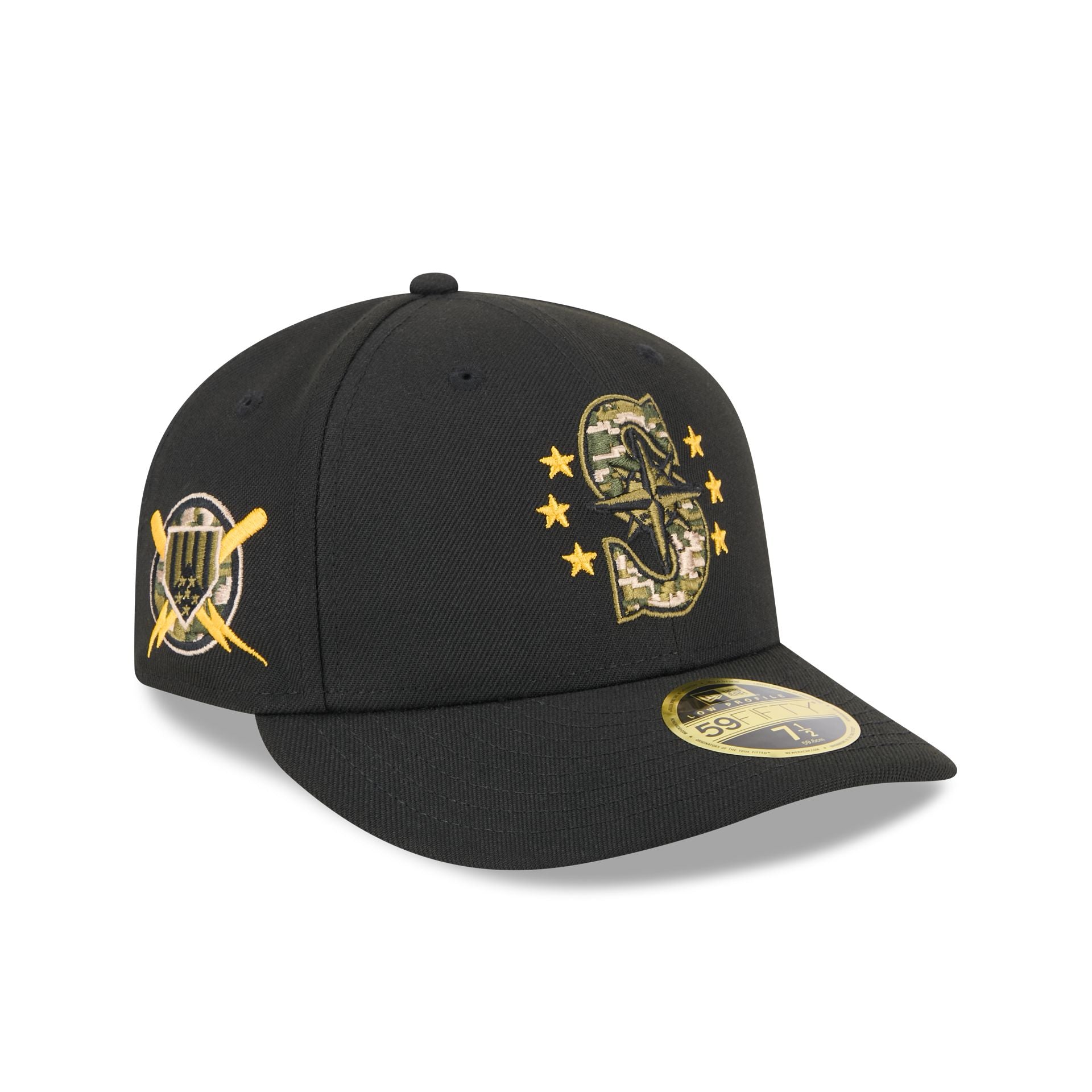 Seattle Mariners Armed Forces Day 2024 Low Profile 59FIFTY Fitted Hat New Era Cap
