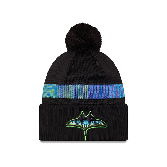 Tampa Bay Rays City Connect Pom Knit Hat - New Era Cap