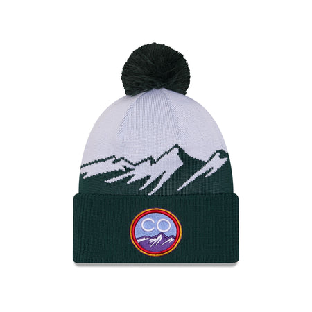 Colorado Rockies City Connect Pom Knit Hat