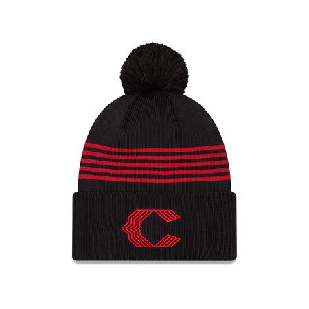 Cincinnati Reds City Connect Pom Knit Hat