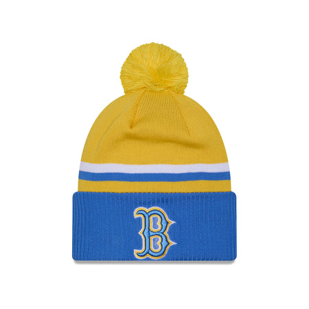 Boston Red Sox City Connect Pom Knit Hat