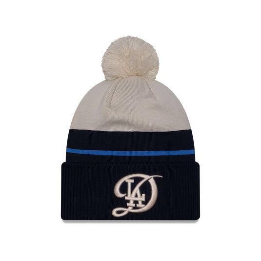 Los Angeles Dodgers City Connect Pom Knit Hat - New Era Cap