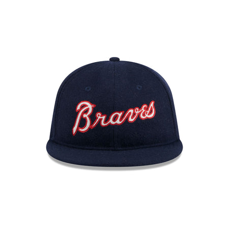 Atlanta Braves Melton Wool Retro Crown 9FIFTY Adjustable Hat