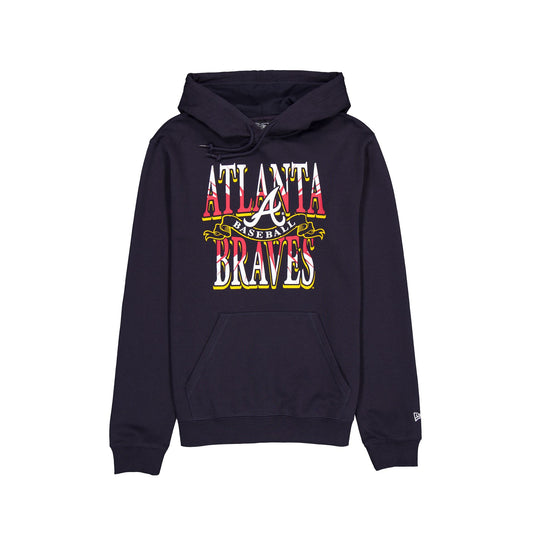 Atlanta Braves Sport Classics Navy Hoodie - New Era Cap