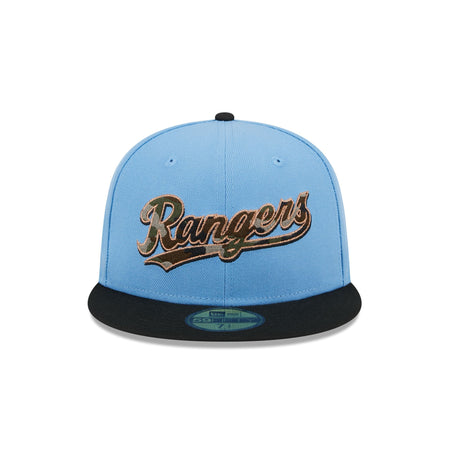 Texas Rangers Camo Fill 59FIFTY Fitted Hat
