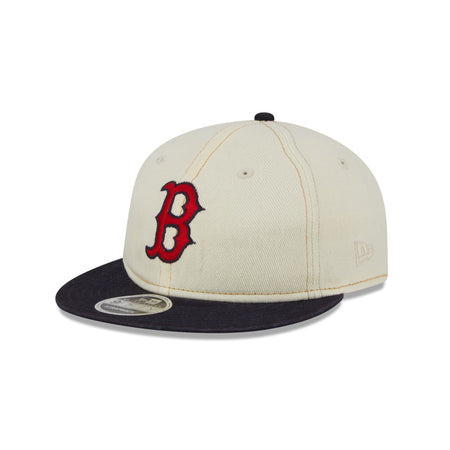 Boston Red Sox Chrome Denim Retro Crown 9FIFTY Adjustable Hat