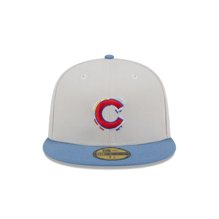 Chicago Cubs Color Brush 59FIFTY Fitted Hat