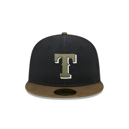Texas Rangers Quilted Logo 59FIFTY Fitted Hat