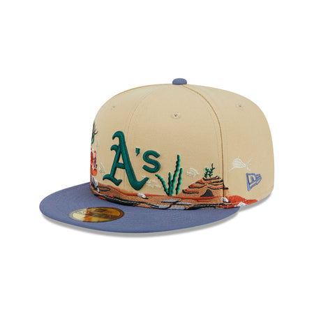 Oakland Athletics Team Landscape 59FIFTY Fitted Hat