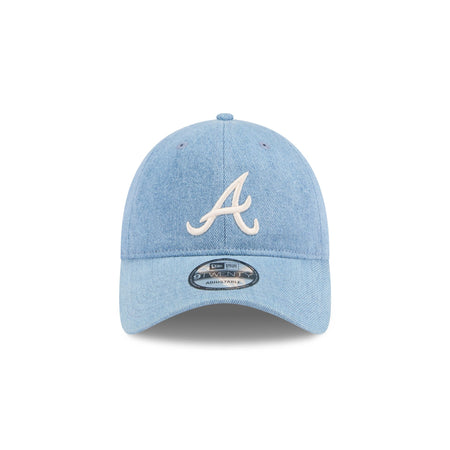 Atlanta Braves Washed Denim 9TWENTY Adjustable Hat