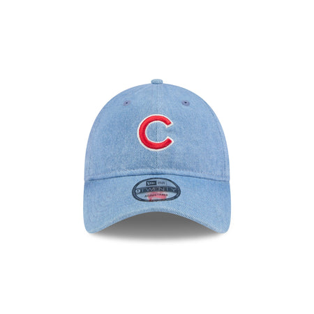 Chicago Cubs Washed Denim 9TWENTY Adjustable Hat
