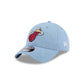 Miami Heat Washed Denim 9TWENTY Adjustable Hat