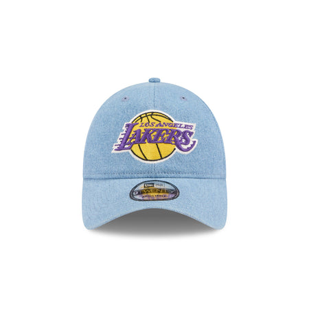 Los Angeles Lakers Washed Denim 9TWENTY Adjustable Hat