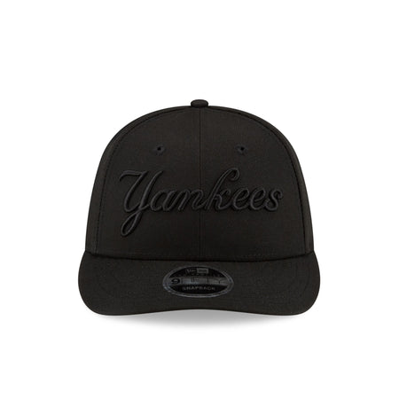 FELT X New York Yankees Black on Black Low Profile 9FIFTY Snapback Hat