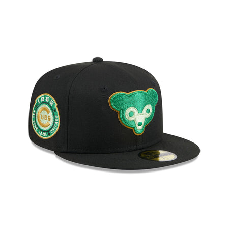 Chicago Cubs Metallic Green Pop 59FIFTY Fitted Hat