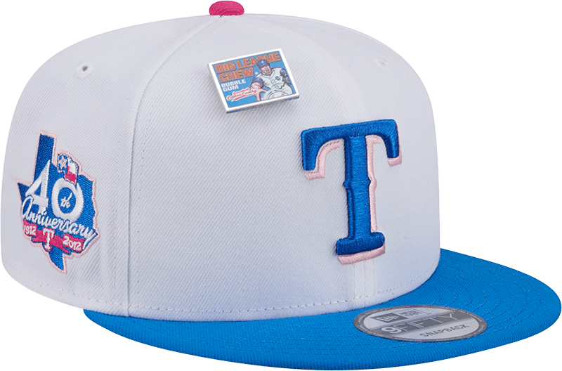 Big League Chew X Texas Rangers Cotton Candy 9FIFTY Snapback Hat