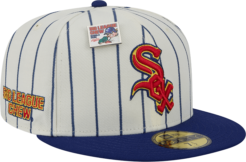 Big League Chew X Chicago White Sox Pinstripe 59FIFTY Fitted Hat