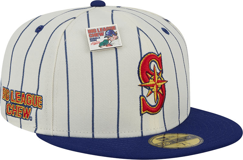 Big League Chew X Seattle Mariners Pinstripe 59FIFTY Fitted Hat