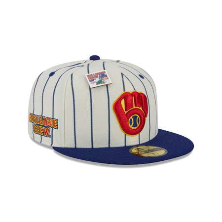 Big League Chew X Milwaukee Brewers Pinstripe 59FIFTY Fitted Hat