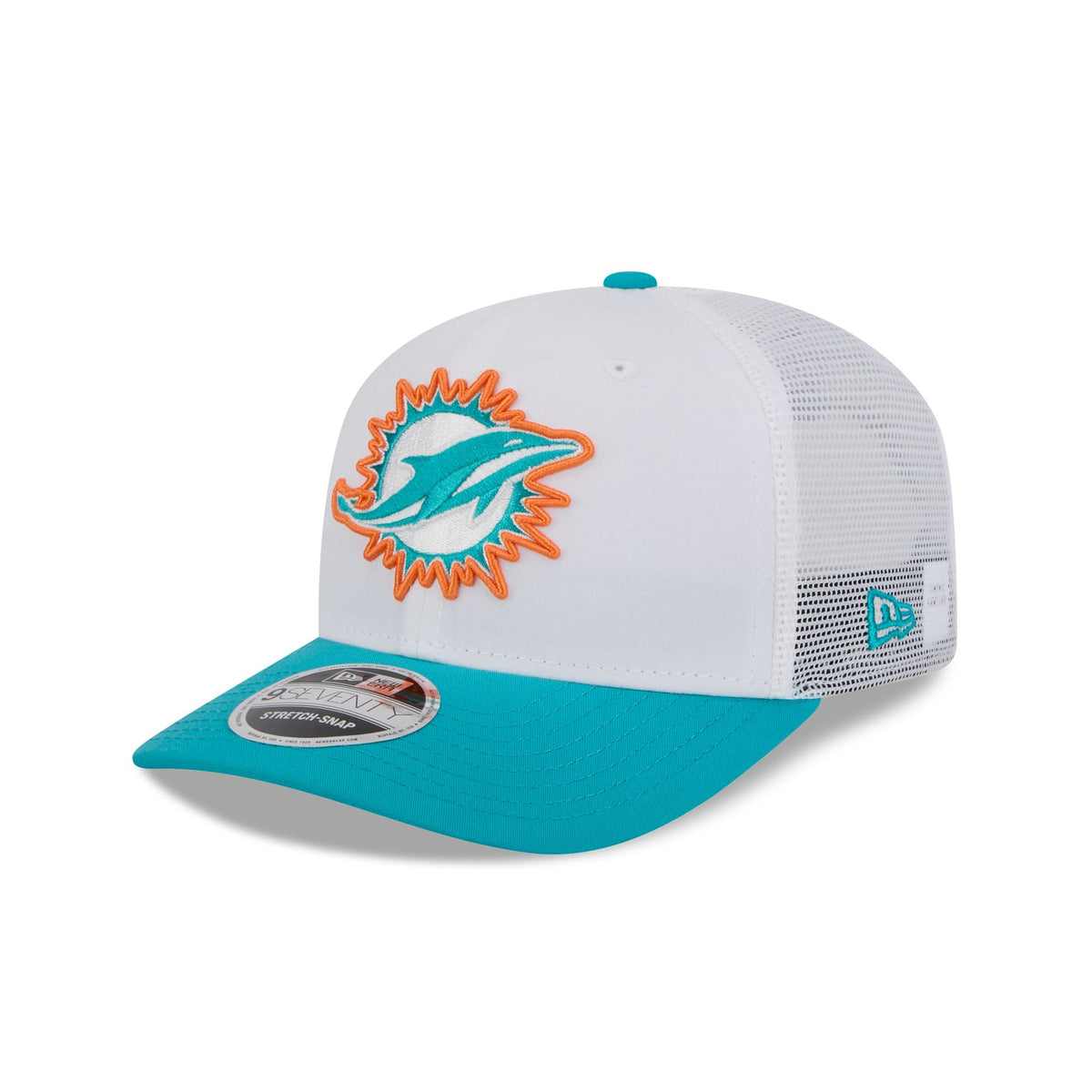 Miami Dolphins 2024 Training 9SEVENTY Trucker Hat – New Era Cap