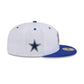 Dallas Cowboys Blue Visor Super Bowl Side Patch 59FIFTY Fitted Hat
