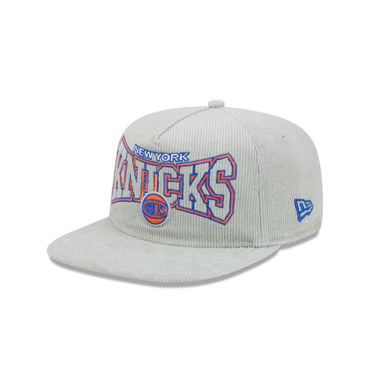 New York Knicks Gray Cord Golfer Hat - New Era Cap
