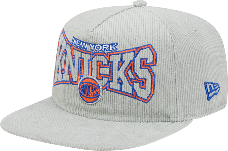 New York Knicks Gray Cord Golfer Hat