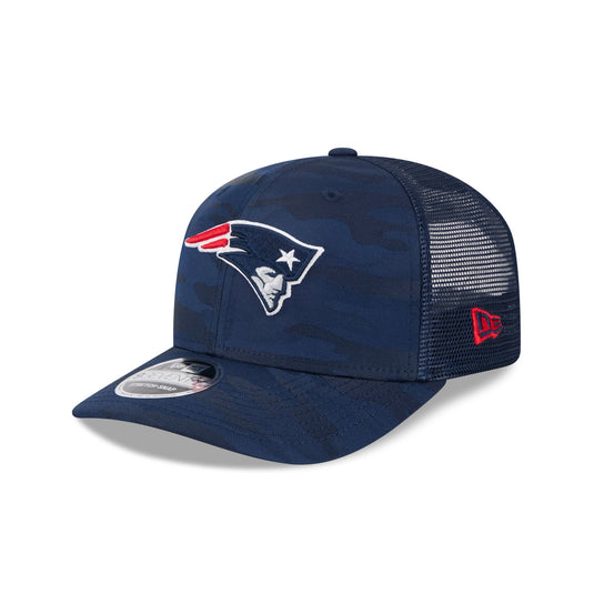 New England Patriots Camo 9SEVENTY Trucker Stretch-Snap Hat - New Era Cap