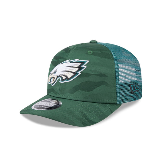 Philadelphia Eagles Camo 9SEVENTY Trucker Stretch-Snap Hat - New Era Cap