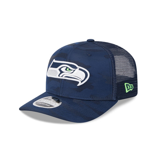 Seattle Seahawks Camo 9SEVENTY Trucker Stretch-Snap Hat - New Era Cap