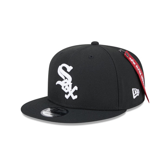 Alpha Industries x Chicago White Sox Black 9FIFTY Snapback Hat - New Era Cap