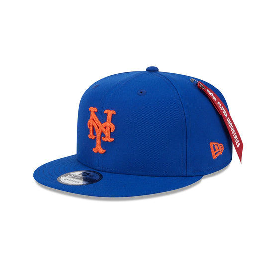 Alpha Industries x New York Mets Blue 9FIFTY Snapback Hat - New Era Cap