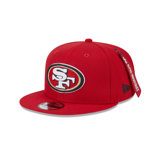 Alpha Industries x San Francisco 49ers Red 9FIFTY Snapback Hat - New Era Cap