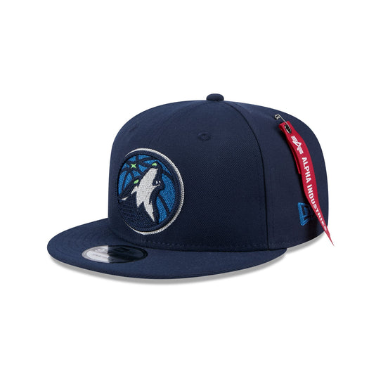 Alpha Industries x Minnesota Timberwolves Navy 9FIFTY Snapback Hat - New Era Cap