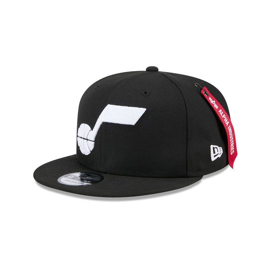 Alpha Industries x Utah Jazz Black 9FIFTY Snapback Hat - New Era Cap