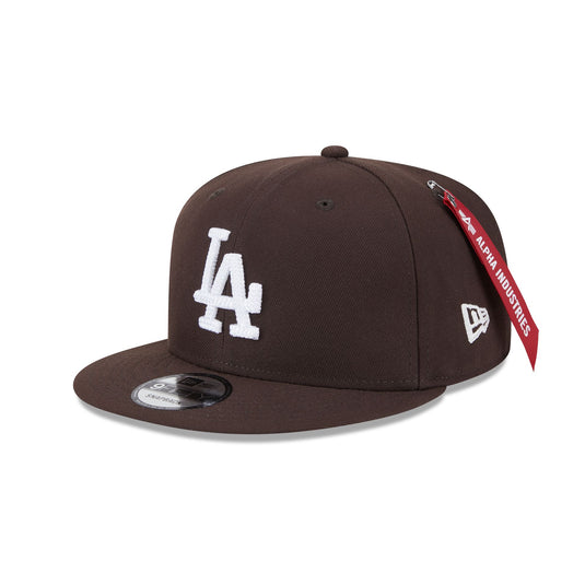 Alpha Industries x Los Angeles Dodgers Brown 9FIFTY Snapback Hat - New Era Cap