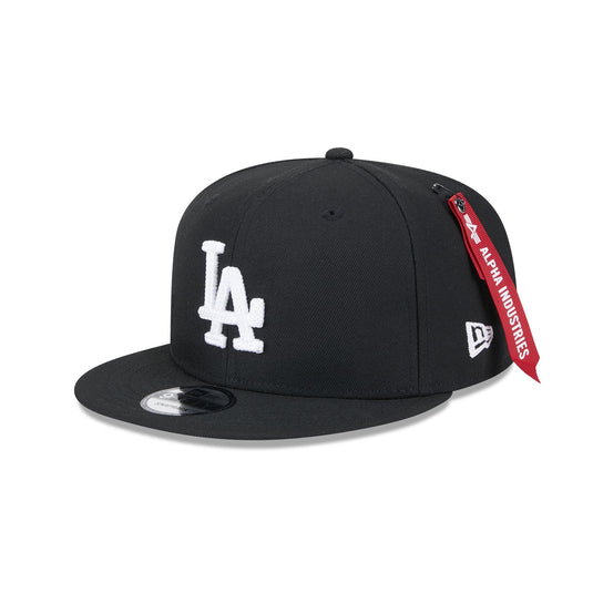 Alpha Industries x Los Angeles Dodgers Black 9FIFTY Snapback Hat - New Era Cap