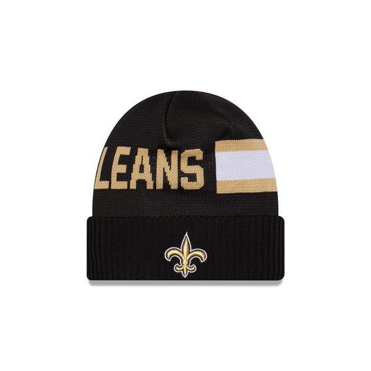New Orleans Saints 2024 Cold Weather Tech Knit Beanie - New Era Cap