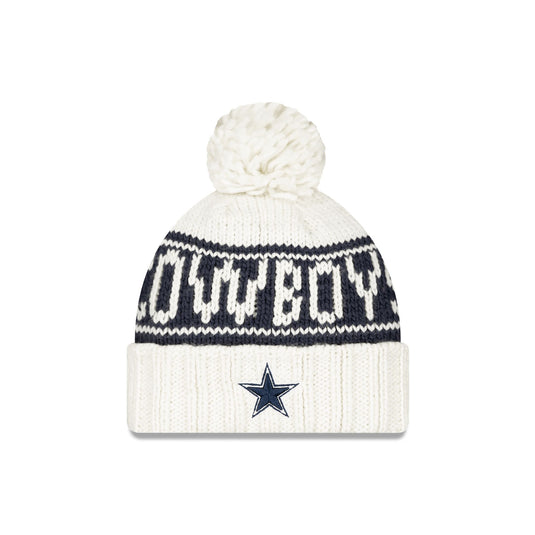 Dallas Cowboys 2024 Cold Weather Chrome Pom Knit Hat - New Era Cap