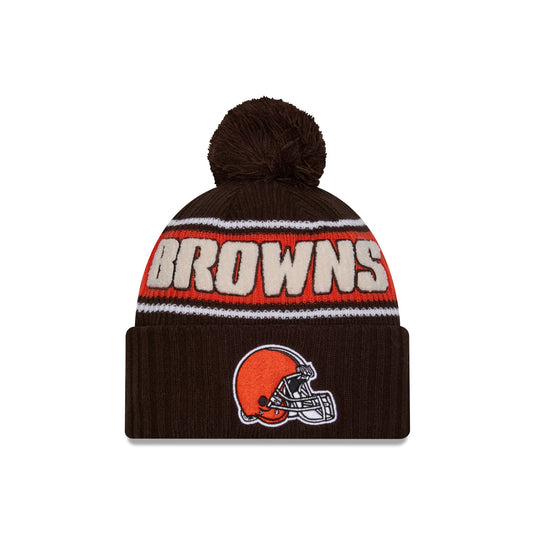 Cleveland Browns 2024 Cold Weather Sport Pom Knit Hat - New Era Cap