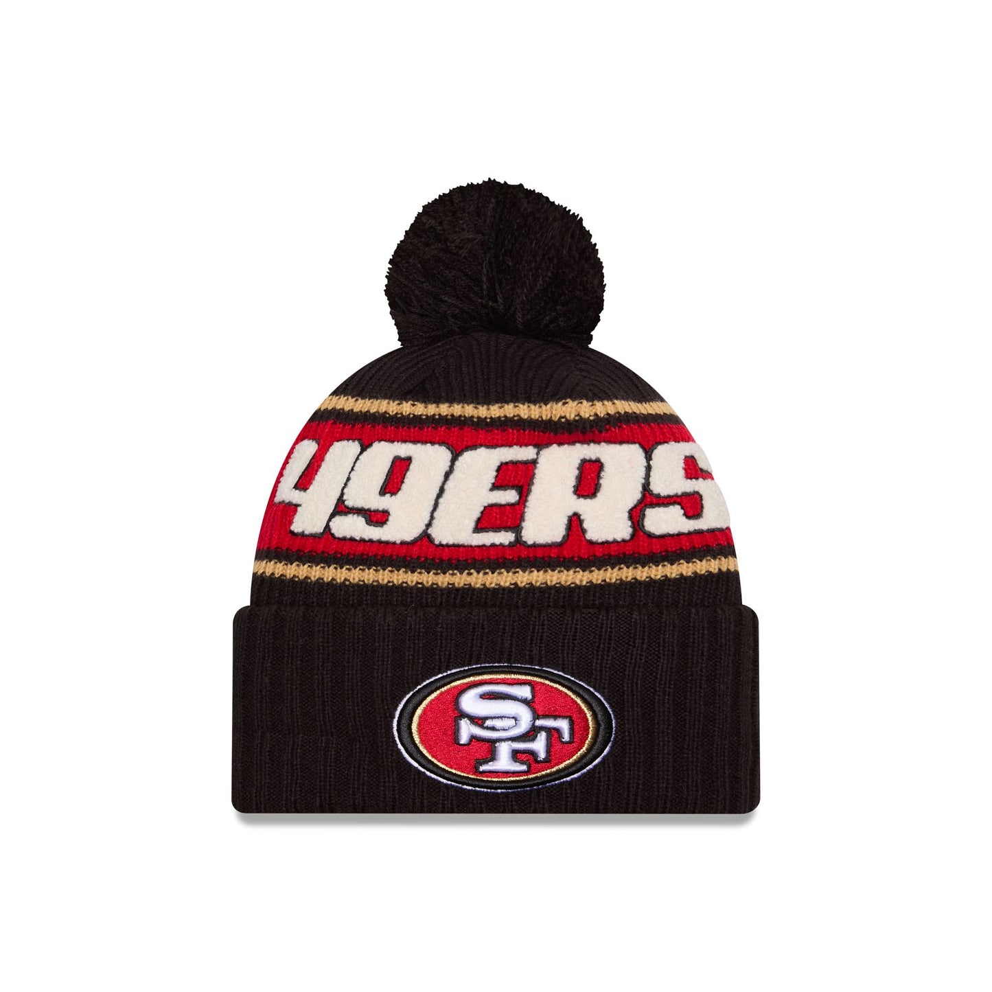 San Francisco 49ers 2024 Cold Weather Black Pom Knit Hat – New Era Cap