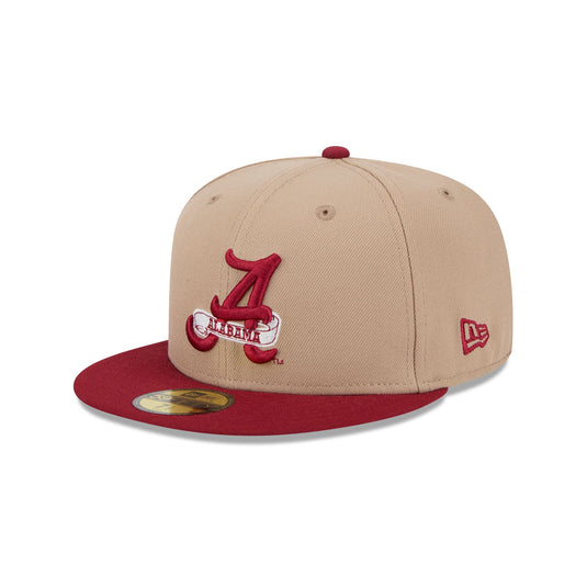 Alabama Crimson Tide Camel College Vault 59FIFTY Fitted Hat - New Era Cap
