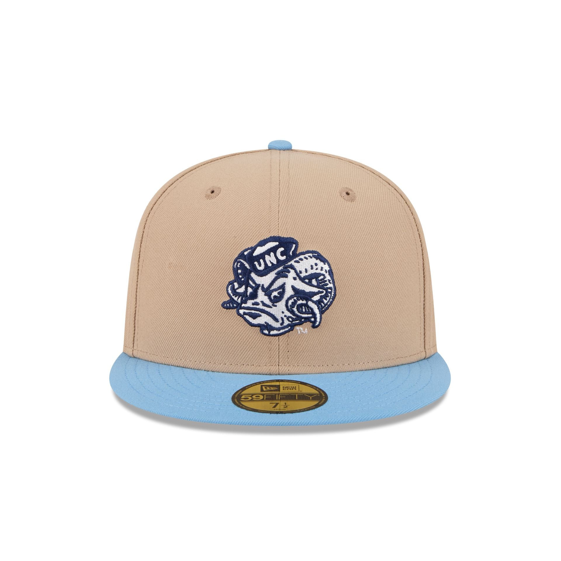 North Carolina Tar Heels Camel College Vault 59FIFTY Fitted Hat