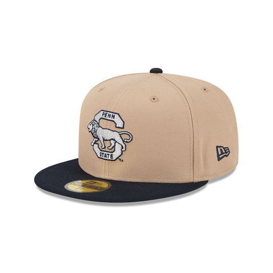 Penn State Nittany Lions Camel College Vault 59FIFTY Fitted Hat - New Era Cap