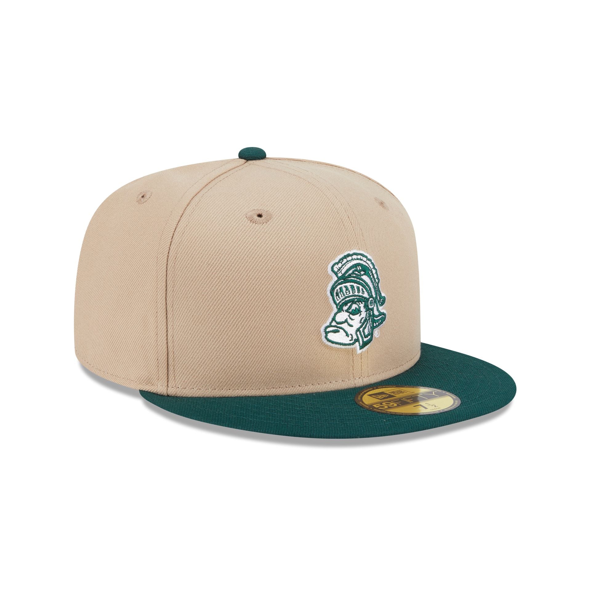 Michigan State Spartans Camel College Vault 59FIFTY Fitted Hat
